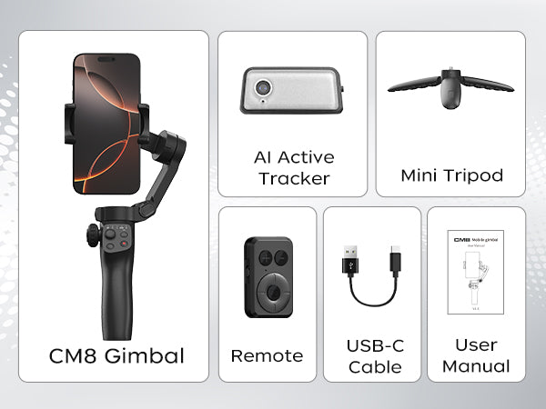 FUNSNAP CM8 Foldable Gimbal Stabilizer