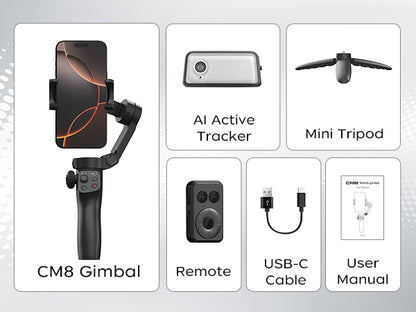 FUNSNAP CM8 Foldable Gimbal Stabilizer