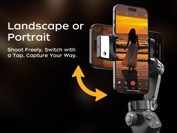 FUNSNAP CM8 | AI Version| Foldable Smartphone Gimbal Stabilizer