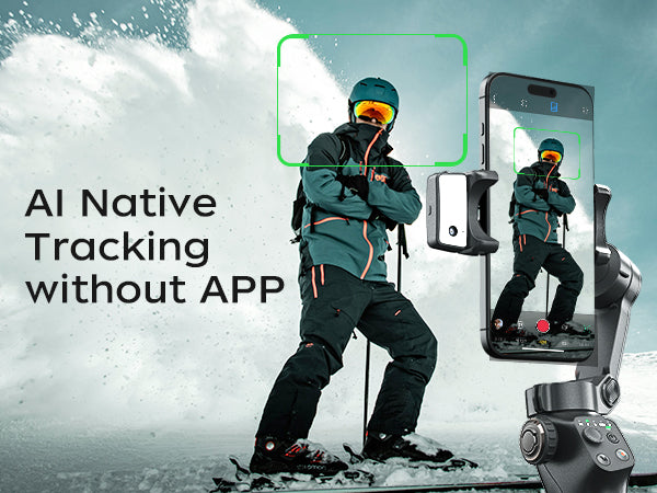 FUNSNAP CM8 | AI Version| Foldable Smartphone Gimbal Stabilizer